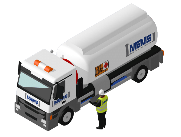 MEMS 24/7 fuel services for efficient generator operation.