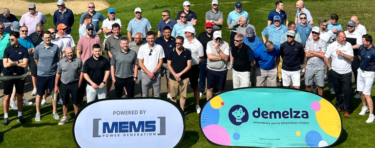 Golfers participating in the Demelza Golf Charity Event sponsored by MEMS