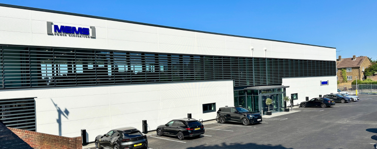 A view of the new MEMS Power Generation Headquarters, showcasing sustainable energy technology and modern facilities.