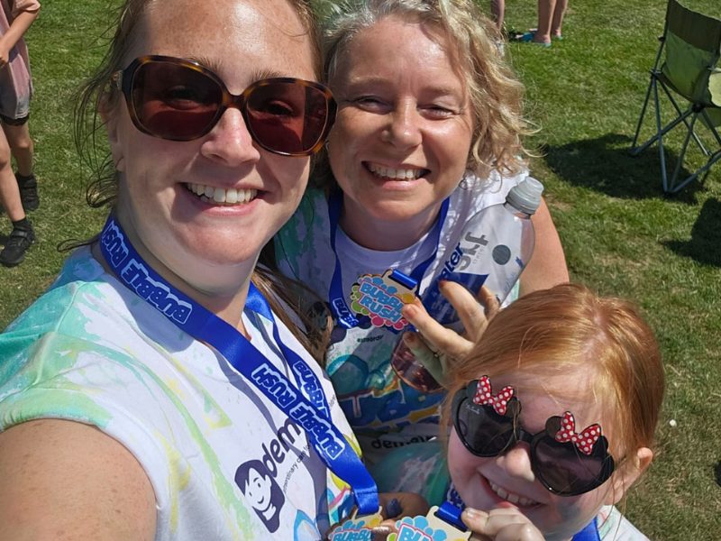 MEMS team at Bubble Rush 2025 charity event in Maidstone