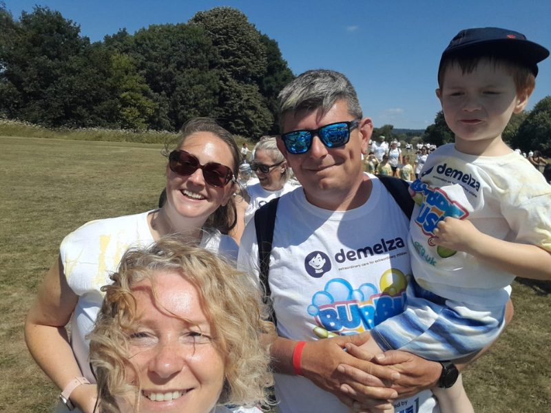 MEMS team at Bubble Rush 2025 charity event in Maidstone
